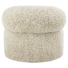 Dolly Faux Fur Swivel Accent Chair